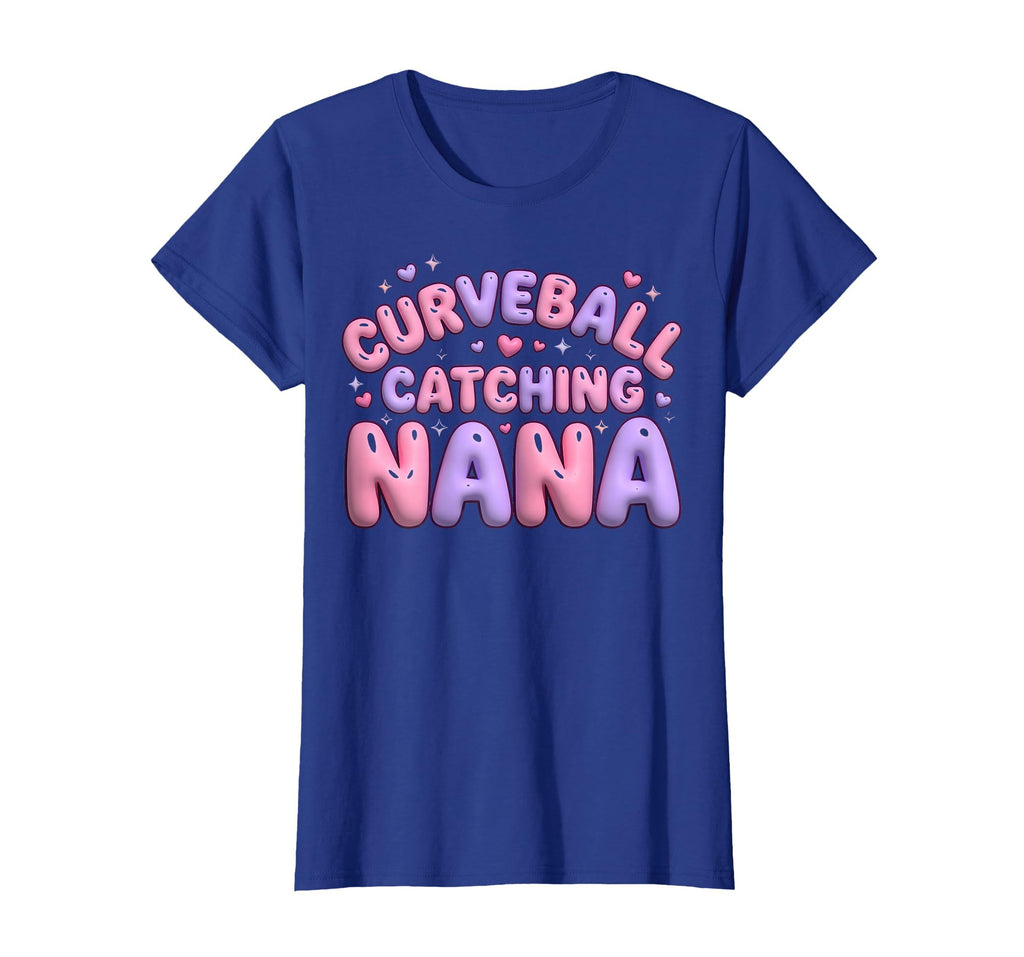 Curveball Catching Nana Baseball T-Shirt - Minimalist Print Men Women - T-Shirt, Sweatshirt, Hoodie