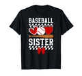 Baseball Sister Baseball Player T-Shirt - Trendy Graphic for Adults - T-Shirt, Sweatshirt, Hoodie