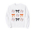 Orange Black Baseballs Bows Ball Sweatshirt - Trendy Graphic for Adults - T-Shirt, Sweatshirt, Hoodie