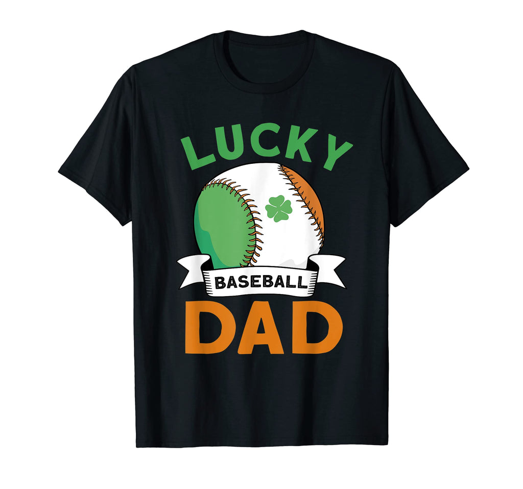 Mens Lucky Baseball Dad St Patricks T-Shirt - Novelty Apparel for Adults - T-Shirt, Sweatshirt, Hoodie