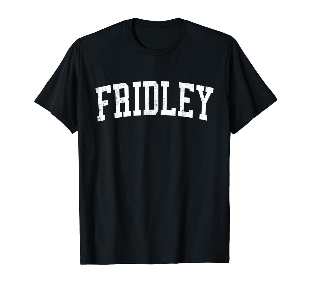 Fridley Mn Distressed White Varsity T-Shirt - Custom Art Print for Adults - T-Shirt, Sweatshirt, Hoodie