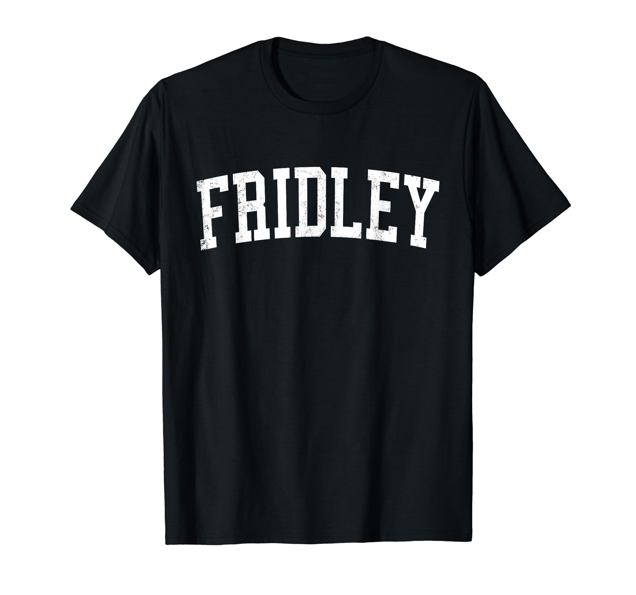 Fridley Mn Distressed White Varsity T-Shirt - Custom Art Print for Adults - T-Shirt, Sweatshirt, Hoodie