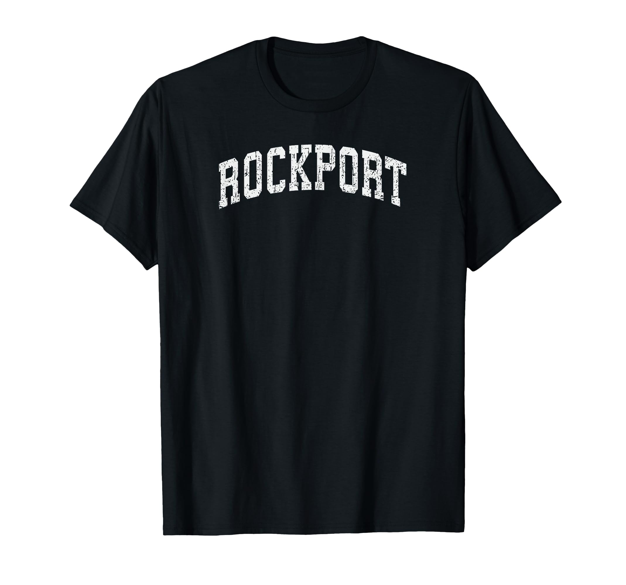 Distressed Rockport Basic College T-Shirt - Aesthetic Graphic for Adults - T-Shirt, Sweatshirt, Hoodie