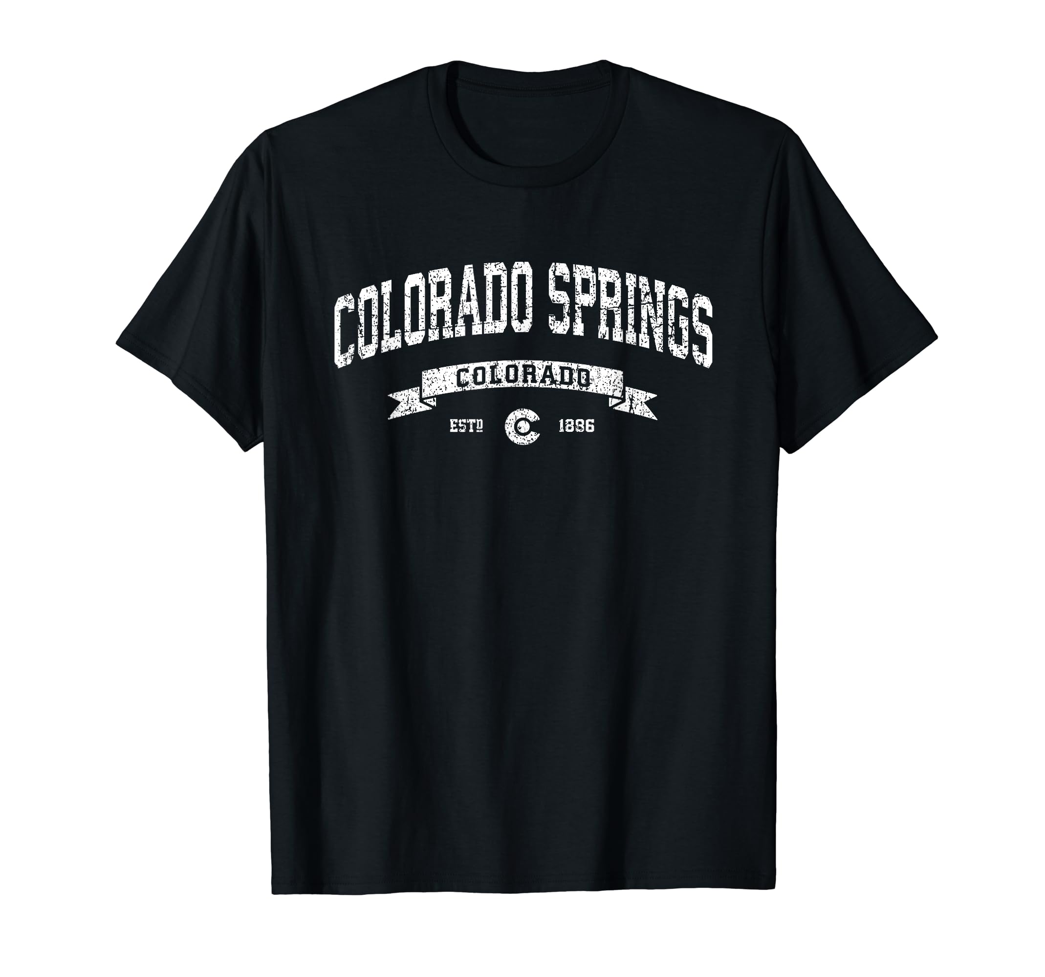 Colorado Springs Colorado Co Distressed T-Shirt - Unique Graphic Men Women - T-Shirt, Sweatshirt, Hoodie