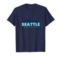 Seattle Baseball City Skyline T-Shirt - Fun Novelty Design Men Women - T-Shirt, Sweatshirt, Hoodie