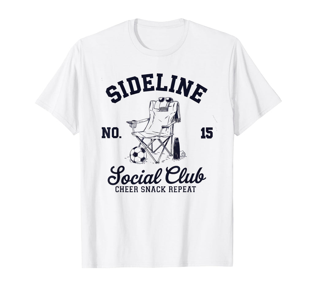 Sideline Social Club Soccer Mom Game T-Shirt - Minimalist Print for Adults - T-Shirt, Sweatshirt, Hoodie