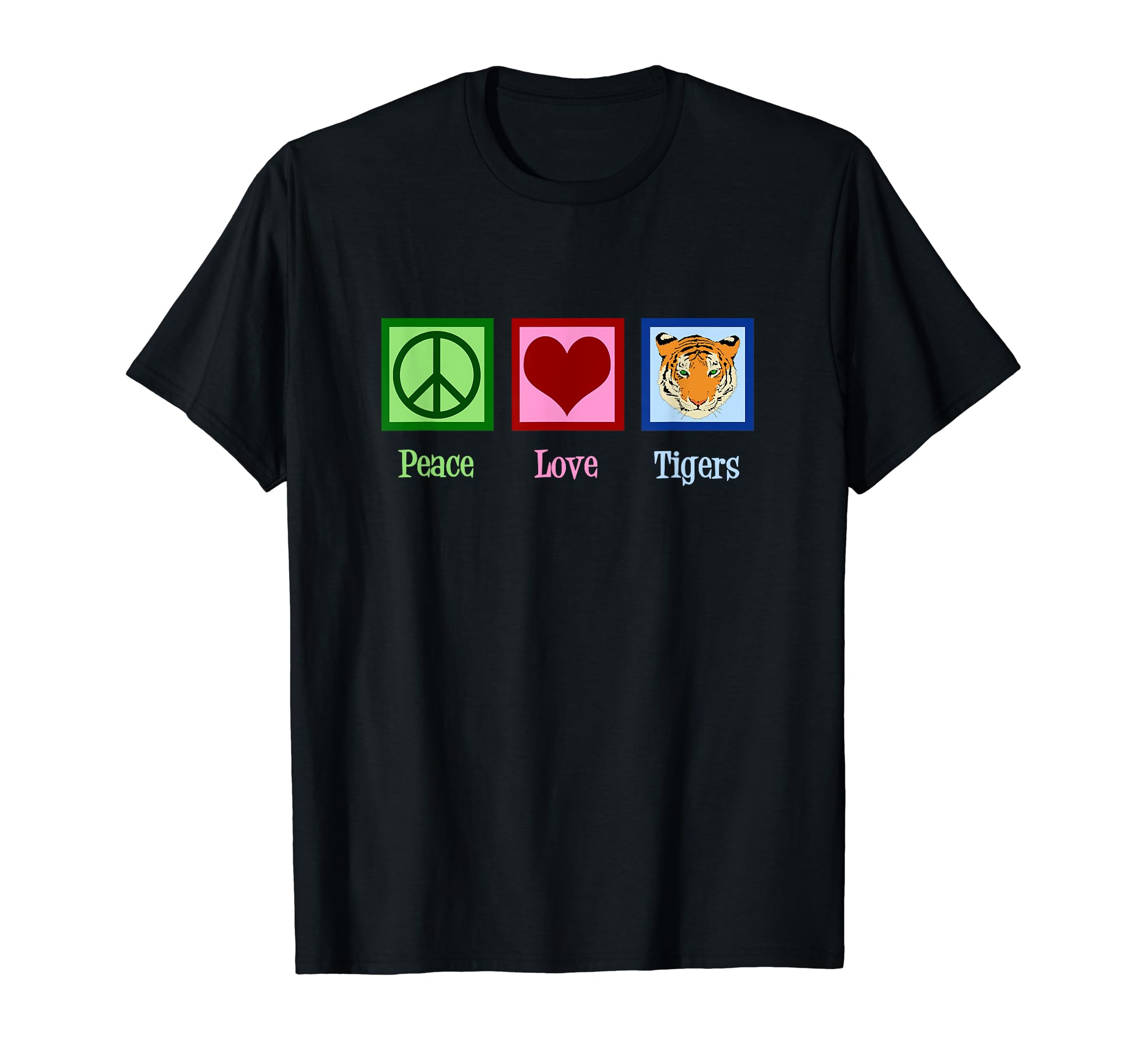 Peace Love Tigers T-Shirt - Aesthetic Graphic Men Women - T-Shirt, Sweatshirt, Hoodie