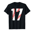 17 Baseball Number Jersey Baseball Mom T-Shirt - Trendy Graphic for Adults - T-Shirt, Sweatshirt, Hoodie