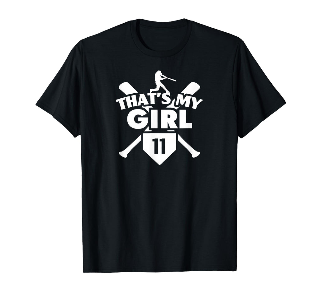 Baseball Mom Dad Thats My 11 Softball T-Shirt - Unique Graphic Unisex - T-Shirt, Sweatshirt, Hoodie