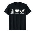 Peace Love Vegan T-Shirt - Novelty Apparel Unisex - T-Shirt, Sweatshirt, Hoodie