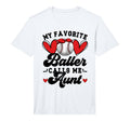 Mens Favorite Baller Baseball Aunt T-Shirt - Novelty Apparel for Adults - T-Shirt, Sweatshirt, Hoodie