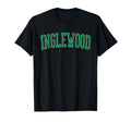 Inglewood Ca Distressed Green Varsity T-Shirt - Trendy Graphic for Adults - T-Shirt, Sweatshirt, Hoodie