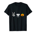 Halloween Peace Love And Pumpkins T-Shirt - Minimalist Print for Adults - T-Shirt, Sweatshirt, Hoodie