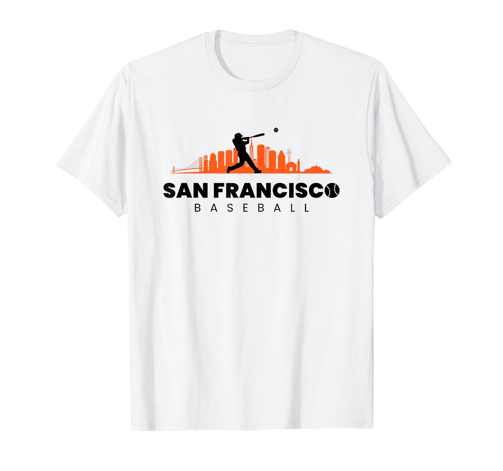 San Francisco Baseball Minimalist T-Shirt - Novelty Apparel for Adults - T-Shirt, Sweatshirt, Hoodie