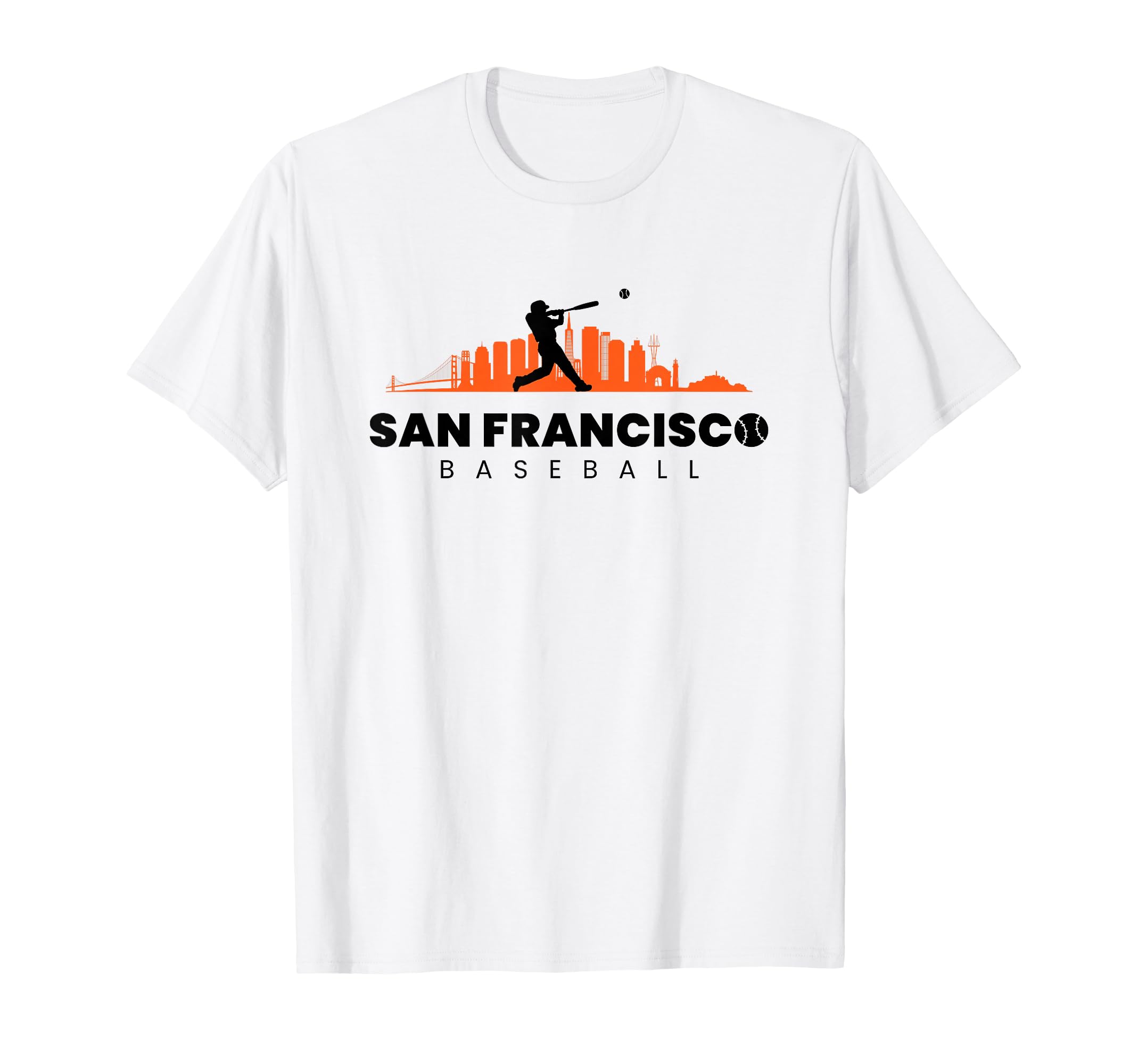 San Francisco Baseball Minimalist T-Shirt - Novelty Apparel for Adults - T-Shirt, Sweatshirt, Hoodie