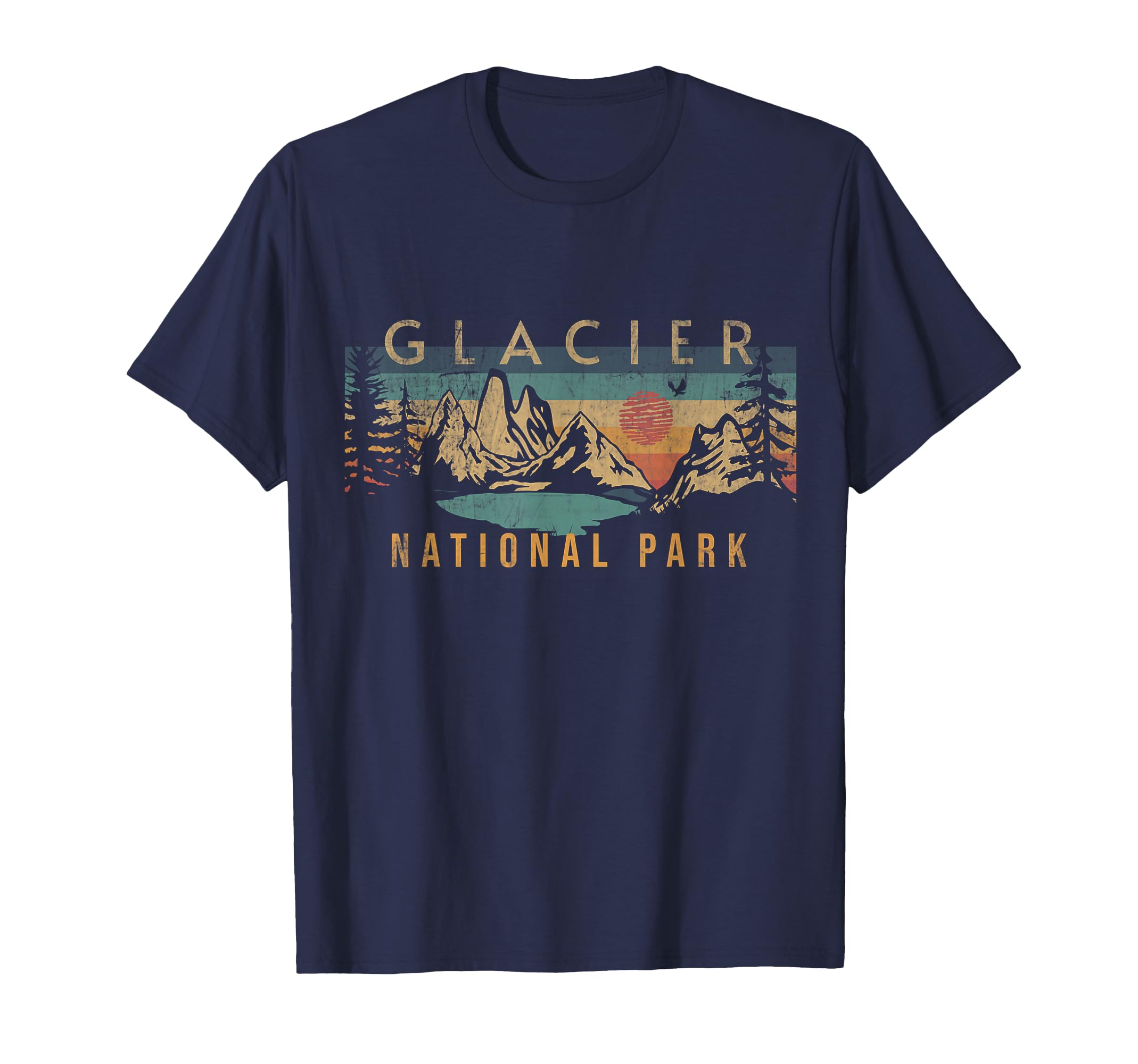 Glacier National Park Montana Usa Sweatshirt - Graphic Print for Adults - T-Shirt, Sweatshirt, Hoodie