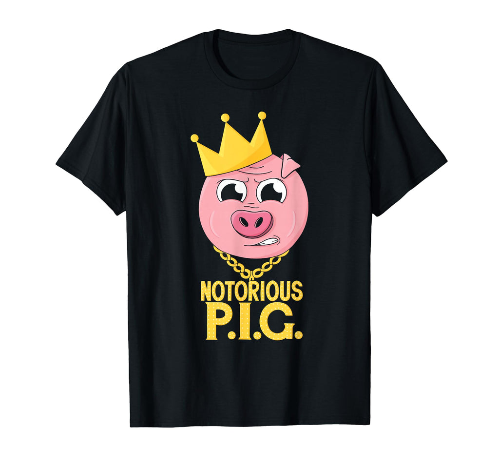 Hip Hop Notorious Pig Farm Pun Old T-Shirt - Graphic Print for Adults - T-Shirt, Sweatshirt, Hoodie
