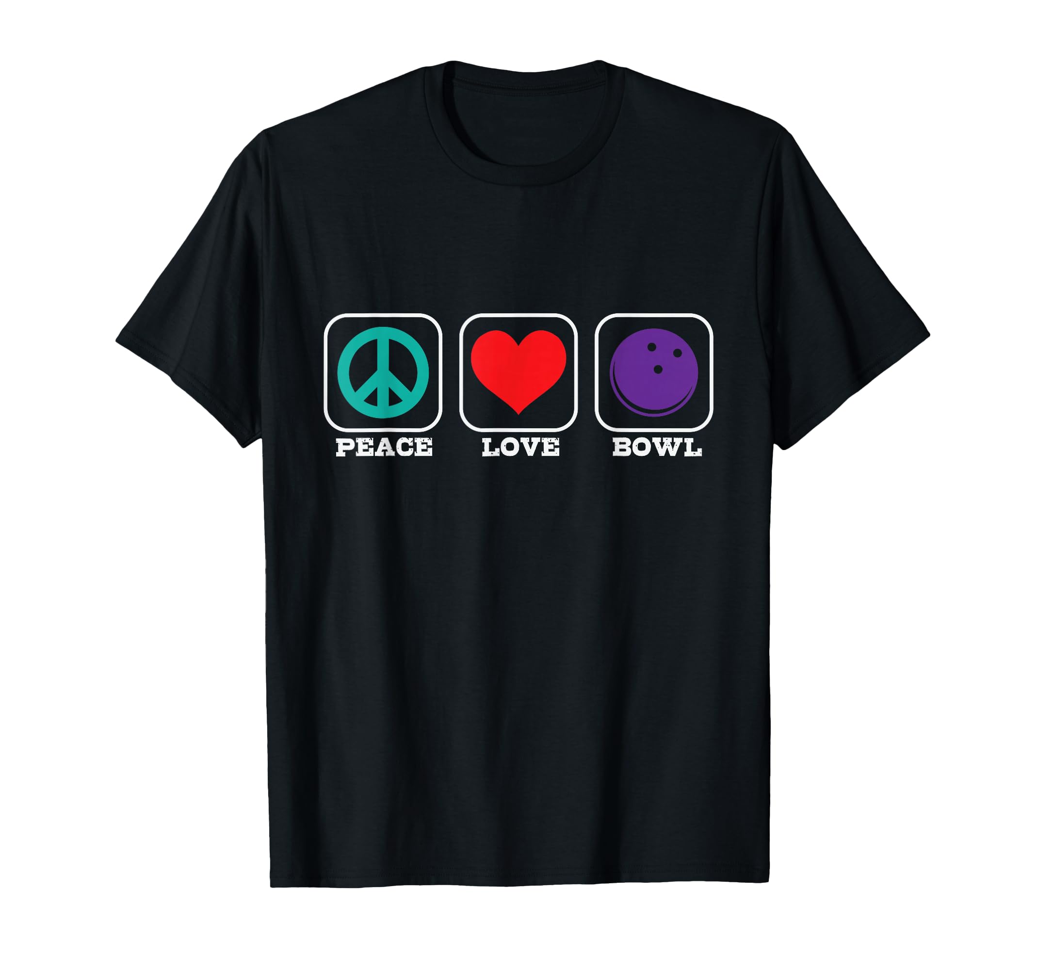 Bowling Peace Love League Strike Throw Hoodie - Unique Graphic Men Women - T-Shirt, Sweatshirt, Hoodie