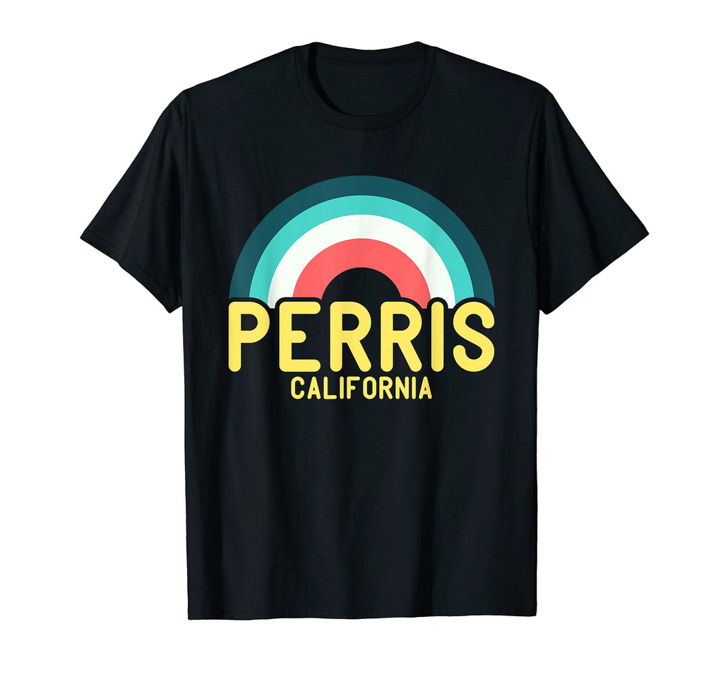 Perris California Rainbow T-Shirt - Aesthetic Graphic Men Women - T-Shirt, Sweatshirt, Hoodie