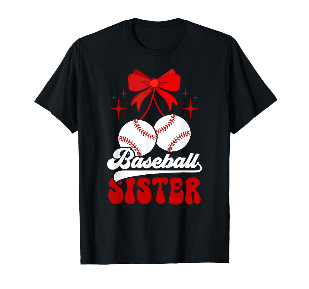 Baseball Sister Coquette Baseball T-Shirt - Aesthetic Graphic for Adults - T-Shirt, Sweatshirt, Hoodie
