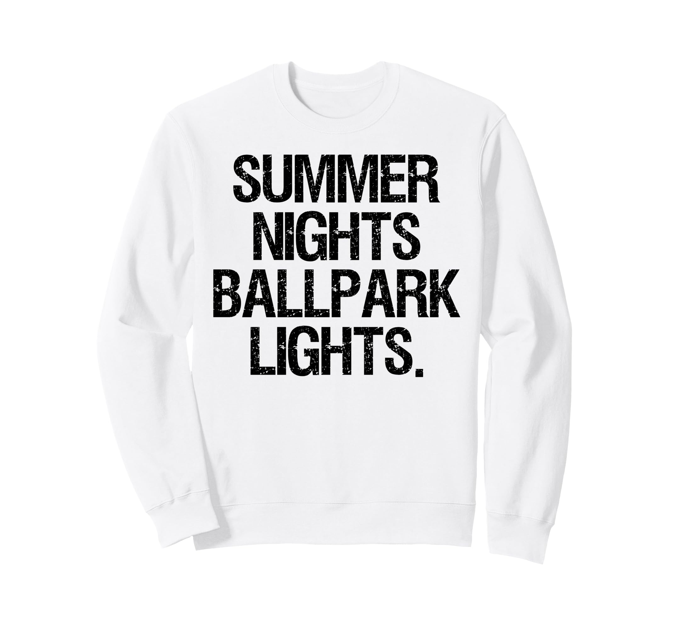 Summer Nights And Ballpark Lights Sweatshirt - Minimalist Print Men Women - T-Shirt, Sweatshirt, Hoodie