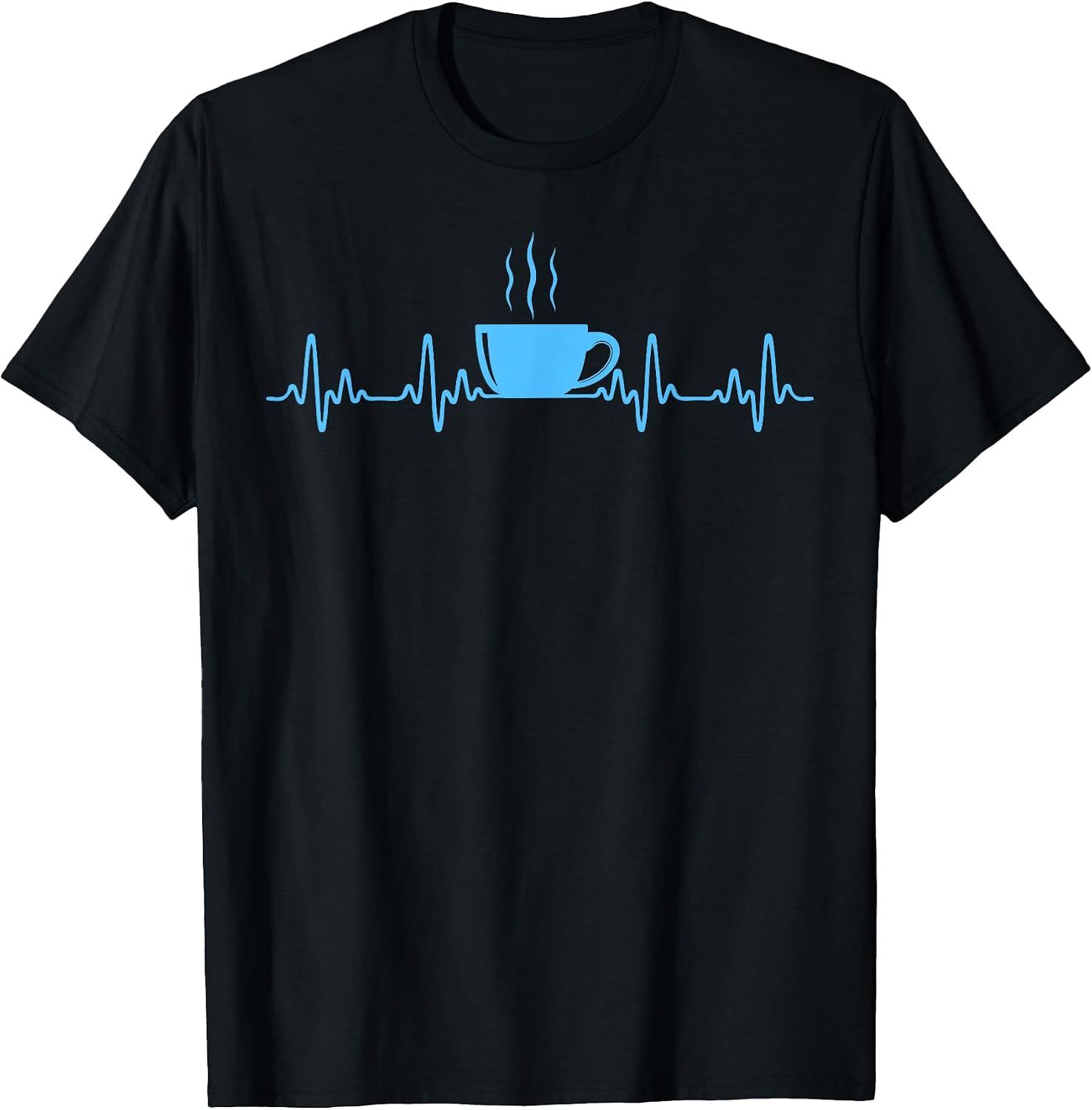 Coffee Lover Funny Heartbeat For Men, Women. - Adult & Kids T-Shirts, Sweatshirts & Hoodies apparel design preview 1