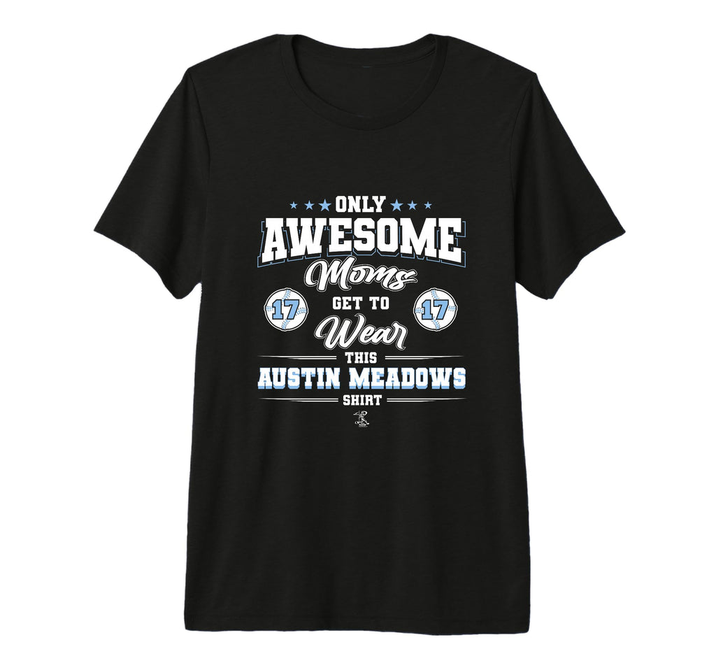 Austin Meadows Awesome Moms Tri Blend T-Shirt - Graphic Print Unisex - T-Shirt, Sweatshirt, Hoodie