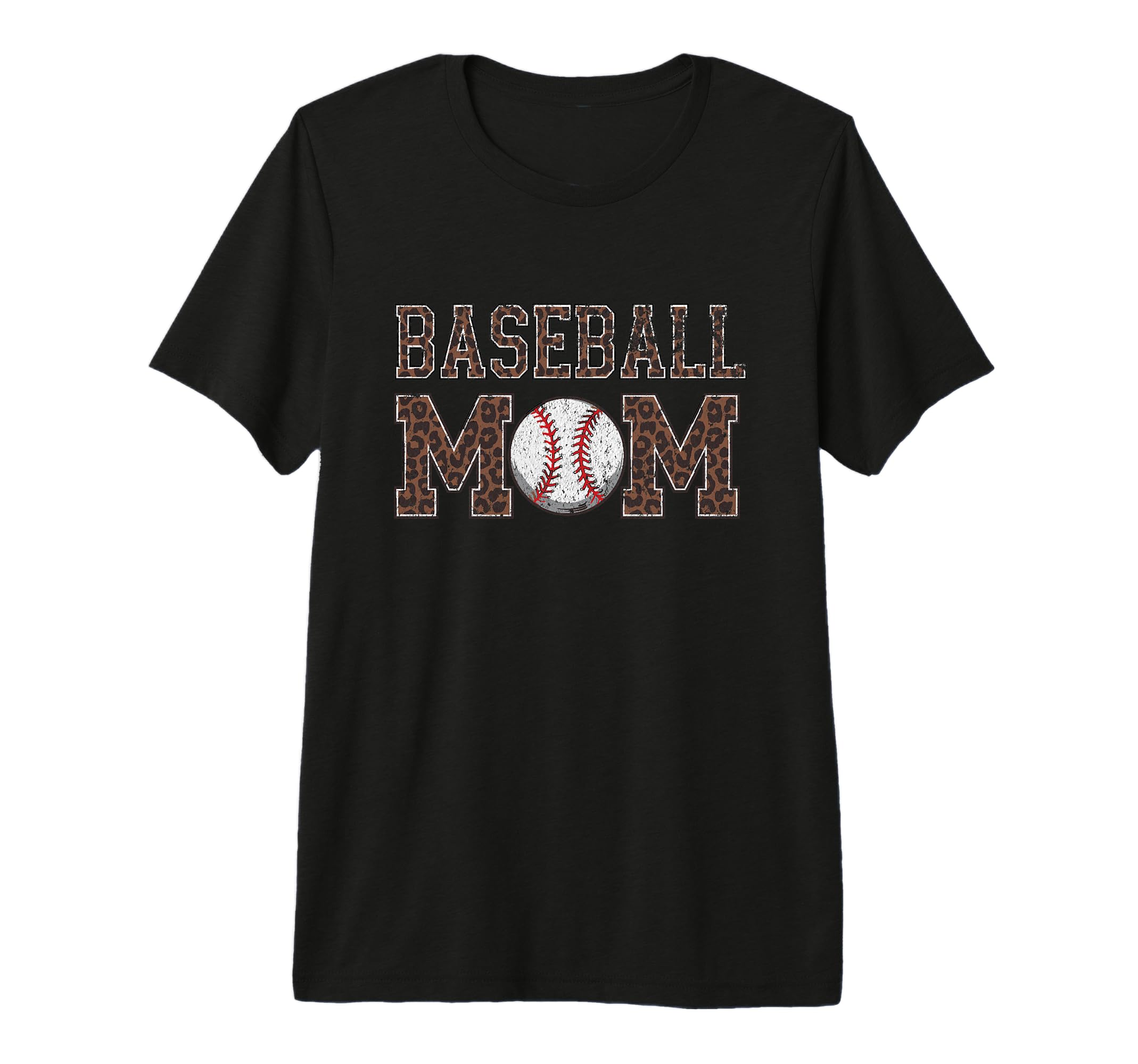 Baseball Mom Baseball Mama Leopard T-Shirt - Casual Everyday Wear Unisex - T-Shirt, Sweatshirt, Hoodie