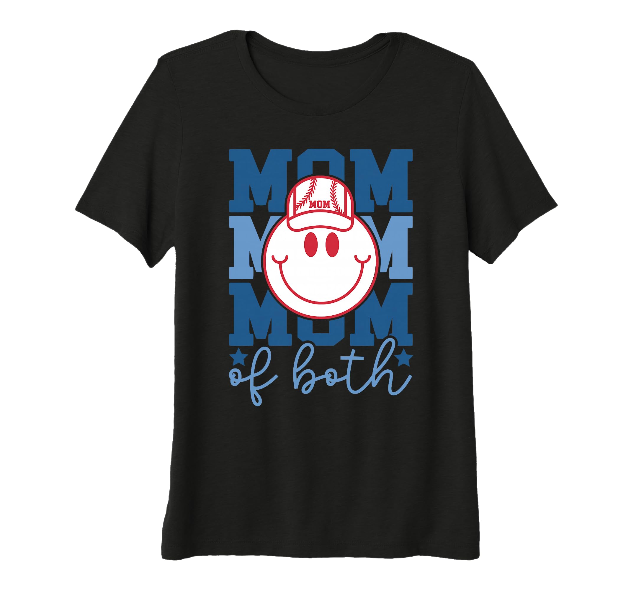 Womens Mom Both Softball Baseball T-Shirt - Casual Everyday Wear Men Women - T-Shirt, Sweatshirt, Hoodie