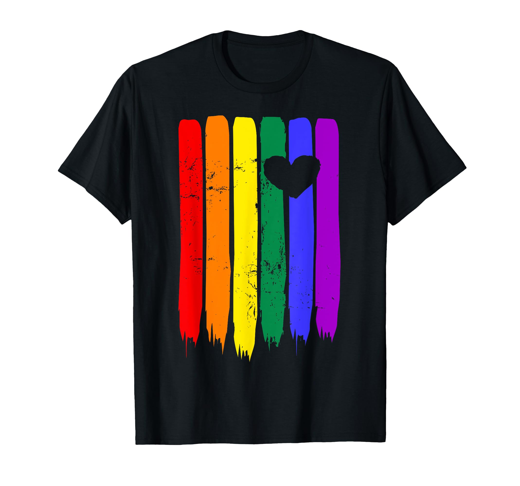 Distressed Gay Pride Lgbt Rainbow Flag T-Shirt - Trendy Graphic Men Women - T-Shirt, Sweatshirt, Hoodie