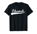 Okemah Baseball Font T-Shirt - Unique Graphic for Adults - T-Shirt, Sweatshirt, Hoodie