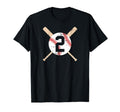 Baseball Number 2 Two Distressed Softball T-Shirt - Graphic Print Men Women - T-Shirt, Sweatshirt, Hoodie