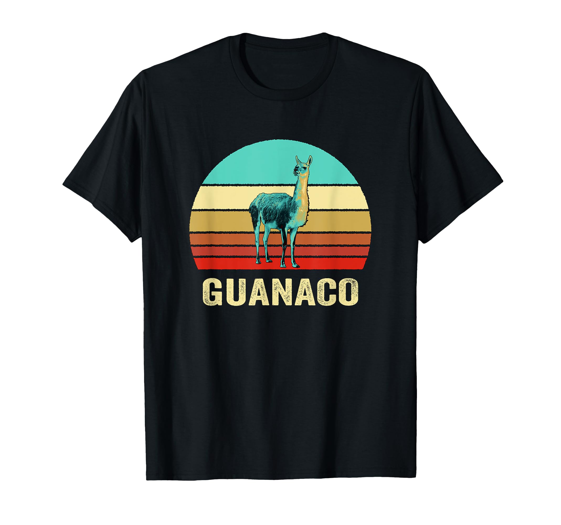 Sunset Guanaco T-Shirt - Trendy Graphic Unisex - T-Shirt, Sweatshirt, Hoodie