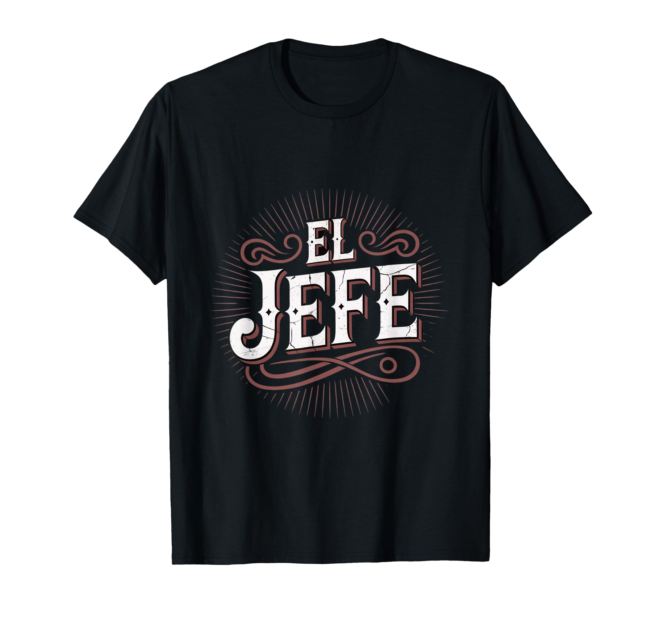El Jefe Western Distressed Typography T-Shirt - Minimalist Print for Adults - T-Shirt, Sweatshirt, Hoodie