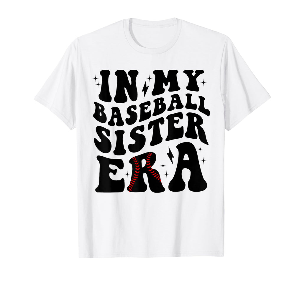 My Baseball Sister Era Leopard Sister T-Shirt - Novelty Apparel for Adults - T-Shirt, Sweatshirt, Hoodie