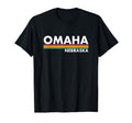 Omaha Nebraska Stripes T-Shirt - Streetwear Style Men Women - T-Shirt, Sweatshirt, Hoodie