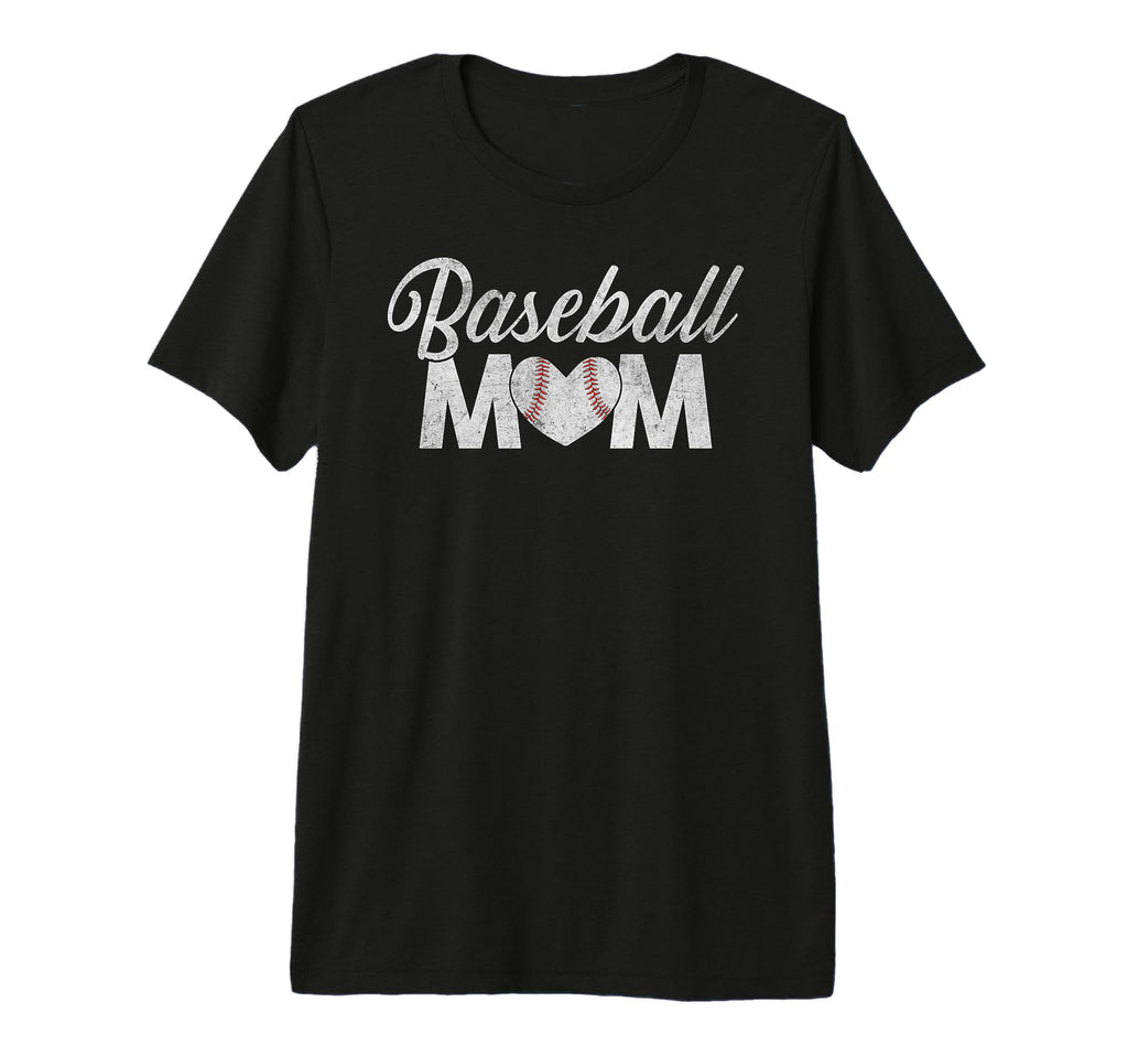 Baseball Mom Mama Mothers Day Tri Blend T-Shirt - Graphic Print Unisex - T-Shirt, Sweatshirt, Hoodie