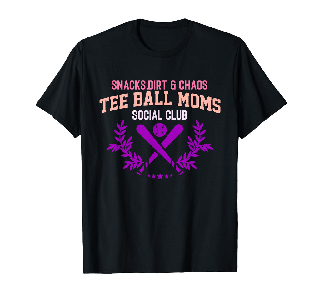 Snacks Dirt Chaos Ball Moms Social Club T-Shirt - Unique Graphic Men Women - T-Shirt, Sweatshirt, Hoodie