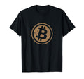 Bitcoin Symbol Distressed T-Shirt - Trendy Graphic for Adults - T-Shirt, Sweatshirt, Hoodie