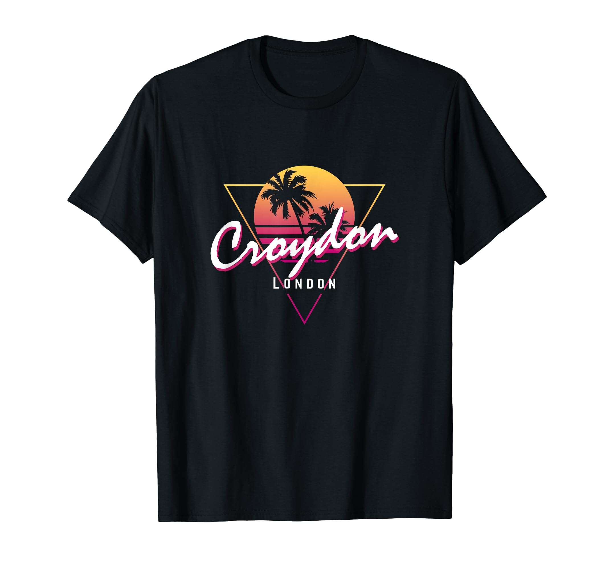 Croydon London 80S Funny Sunset T-Shirt - Casual Everyday Wear for Adults - T-Shirt, Sweatshirt, Hoodie