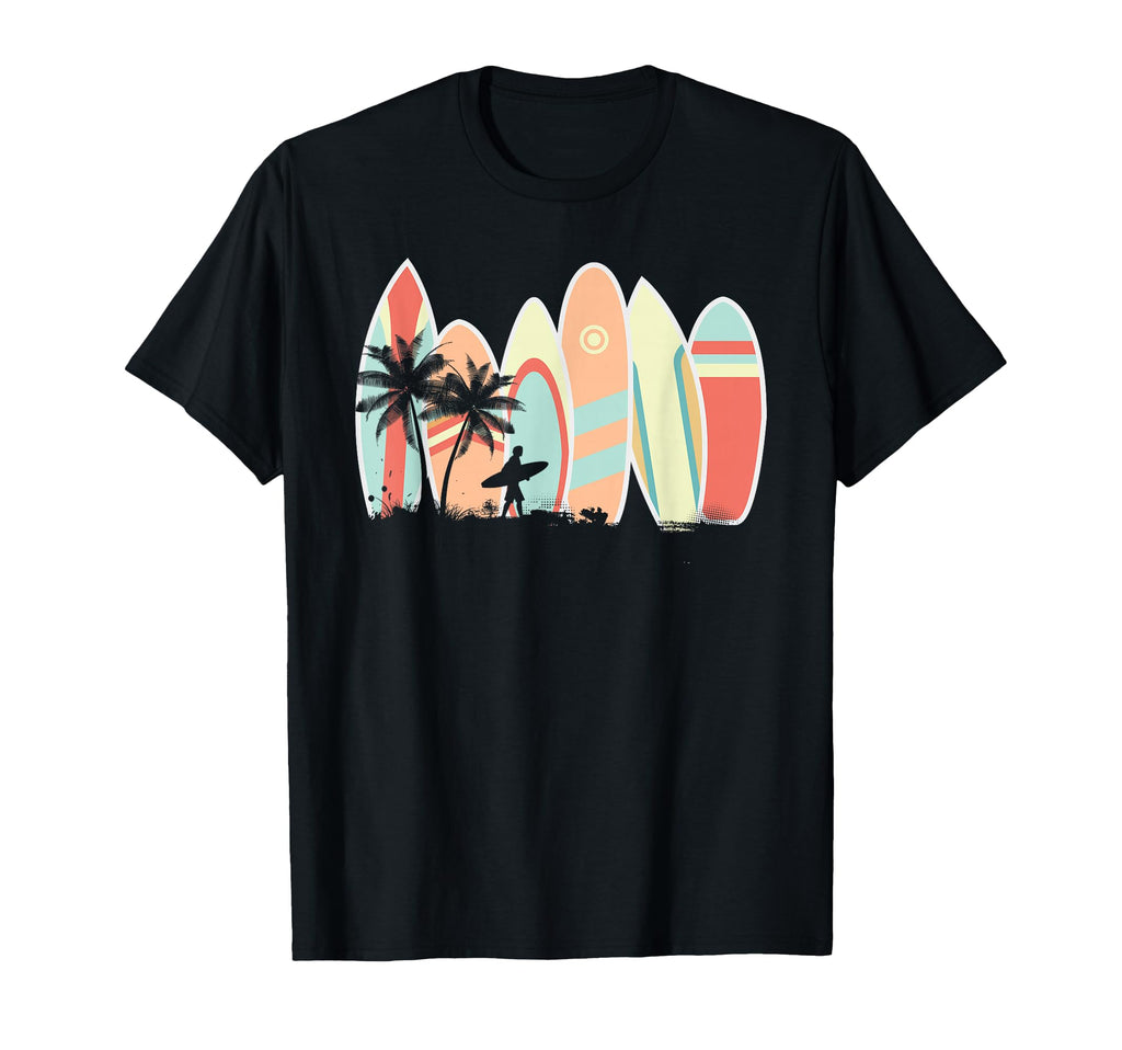 Surfboard Surfing Surfboarder Wave Surfer T-Shirt - Trendy Graphic Unisex - T-Shirt, Sweatshirt, Hoodie