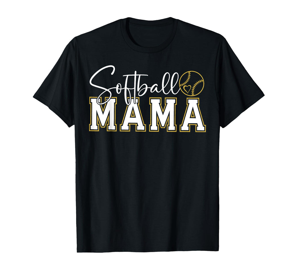 Softball Mama Game Day Sports Mom Support T-Shirt - Trendy Graphic Unisex - T-Shirt, Sweatshirt, Hoodie