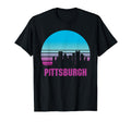 Pittsburgh City 70S Disco Sunset T-Shirt - Aesthetic Graphic Men Women - T-Shirt, Sweatshirt, Hoodie