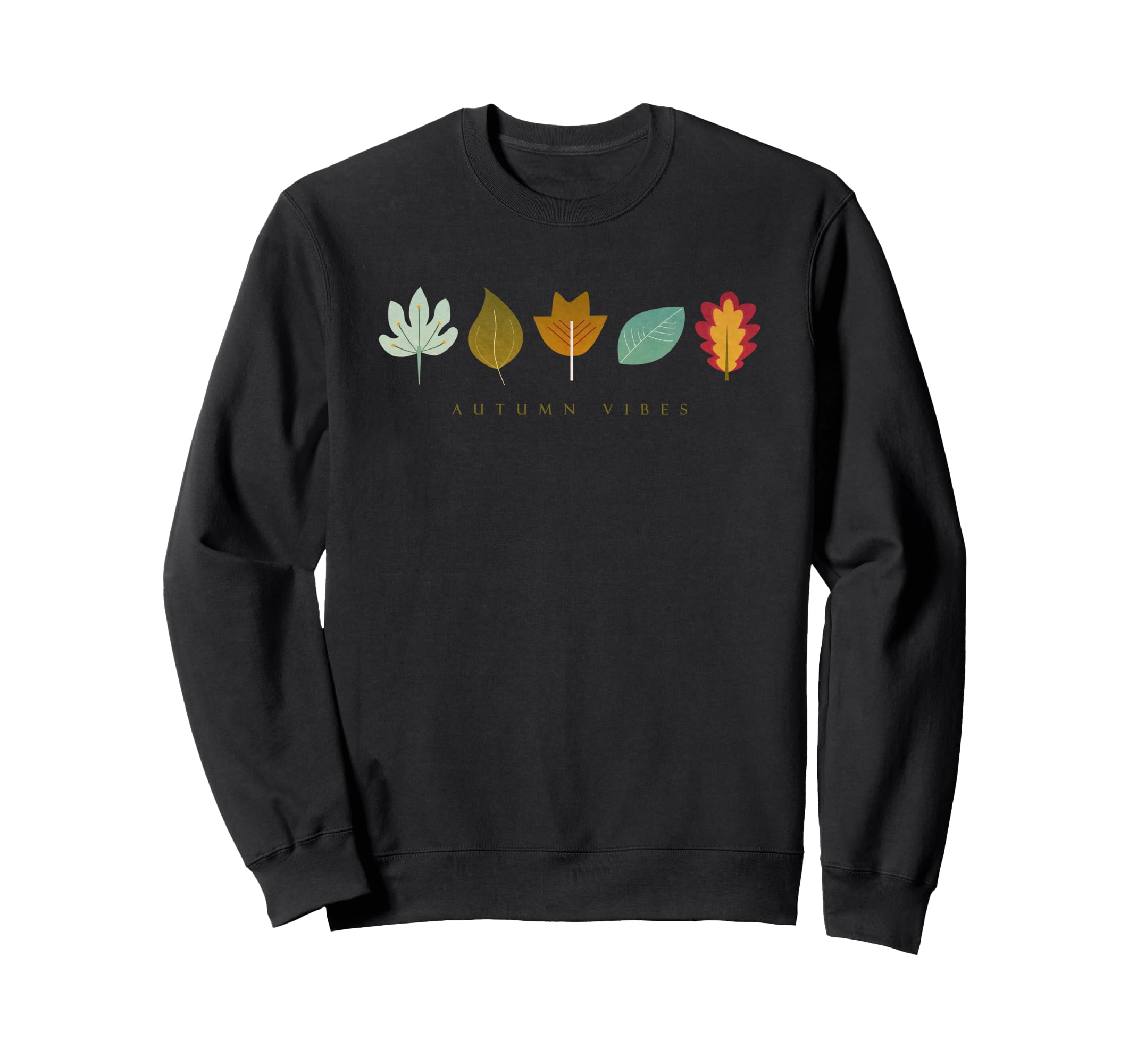 Autumn Vibes Minimalist Fall Leaves Sweatshirt - Trendy Graphic Unisex - T-Shirt, Sweatshirt, Hoodie