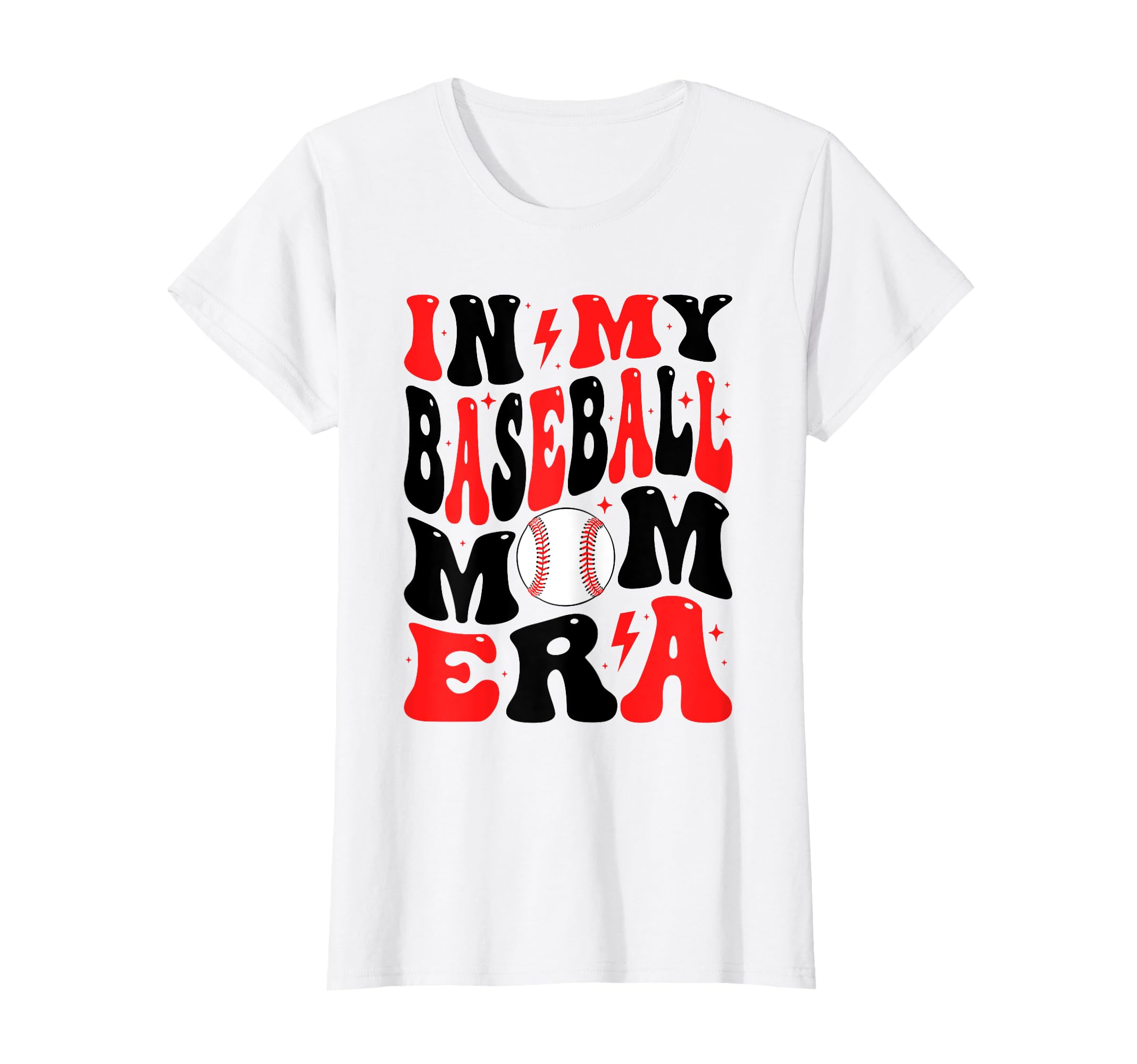My Baseball Mom Era Groovy Mom T-Shirt - Custom Art Print Men Women - T-Shirt, Sweatshirt, Hoodie