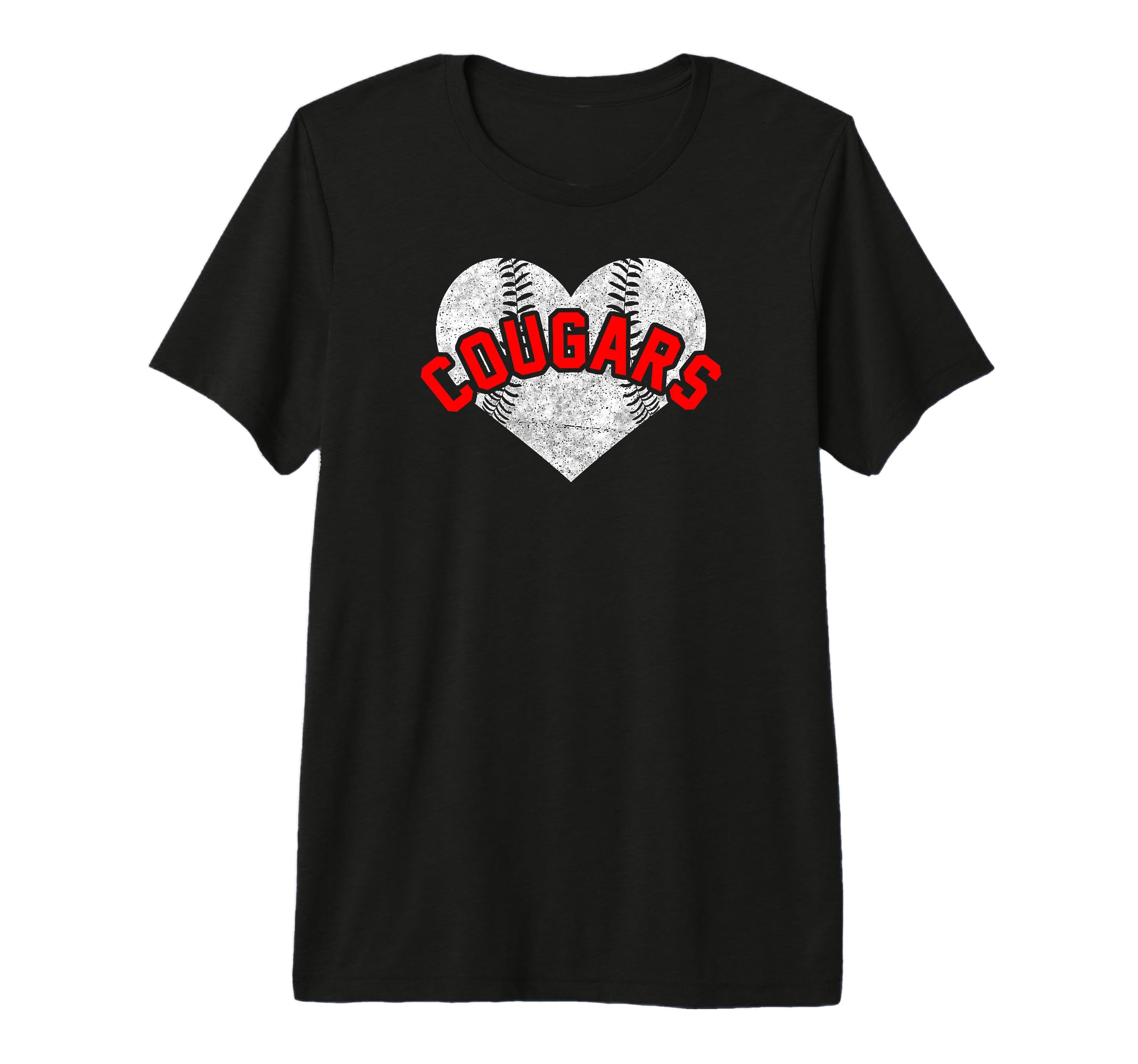 Cougars Baseball Softball High School T-Shirt - Fun Novelty Design Unisex - T-Shirt, Sweatshirt, Hoodie