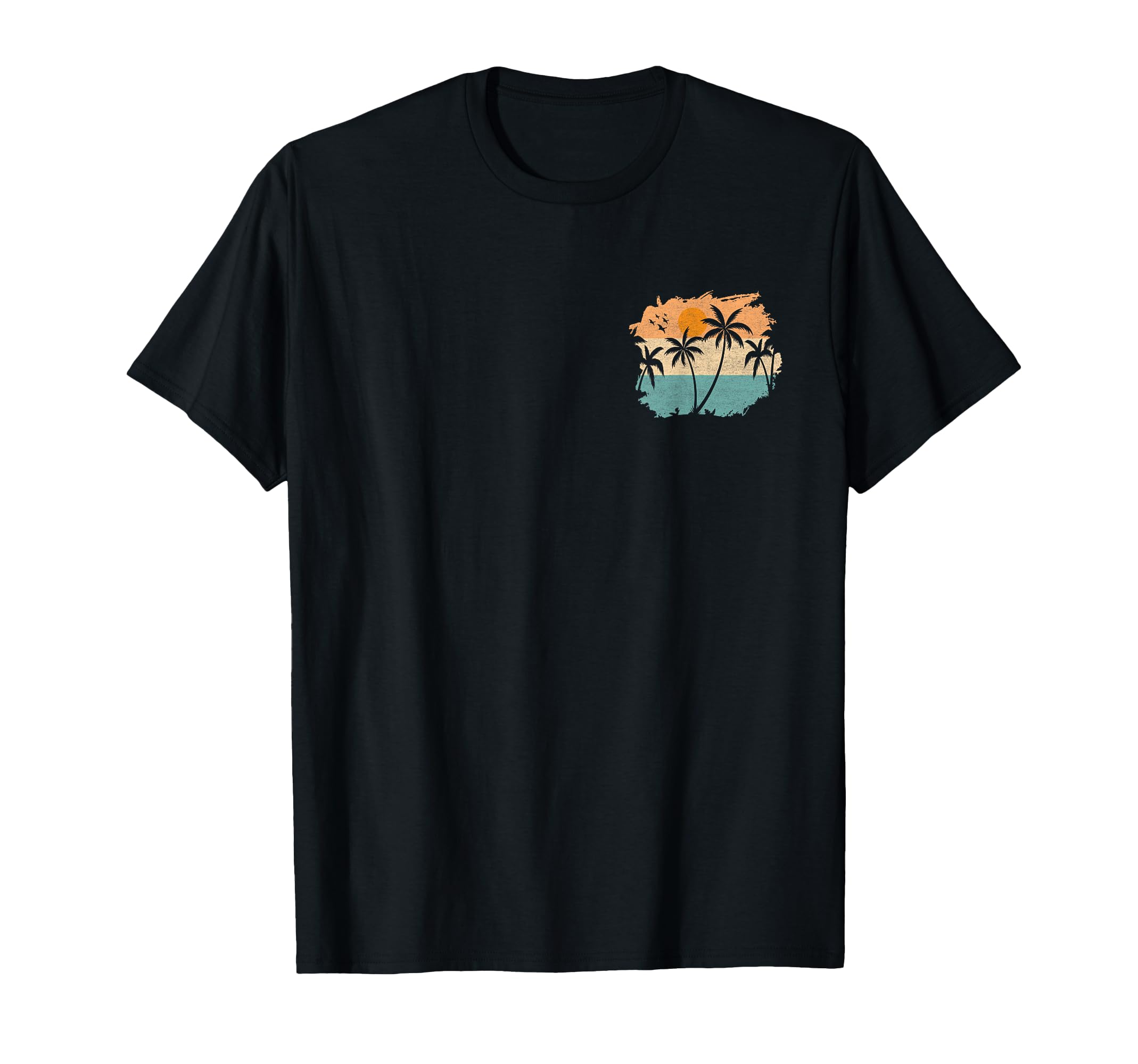 Summer Vacation Sunset Beach Palms T-Shirt - Streetwear Style Men Women - T-Shirt, Sweatshirt, Hoodie