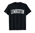 Lumberton Nc Distressed White Varsity T-Shirt - Fun Novelty Design Unisex - T-Shirt, Sweatshirt, Hoodie