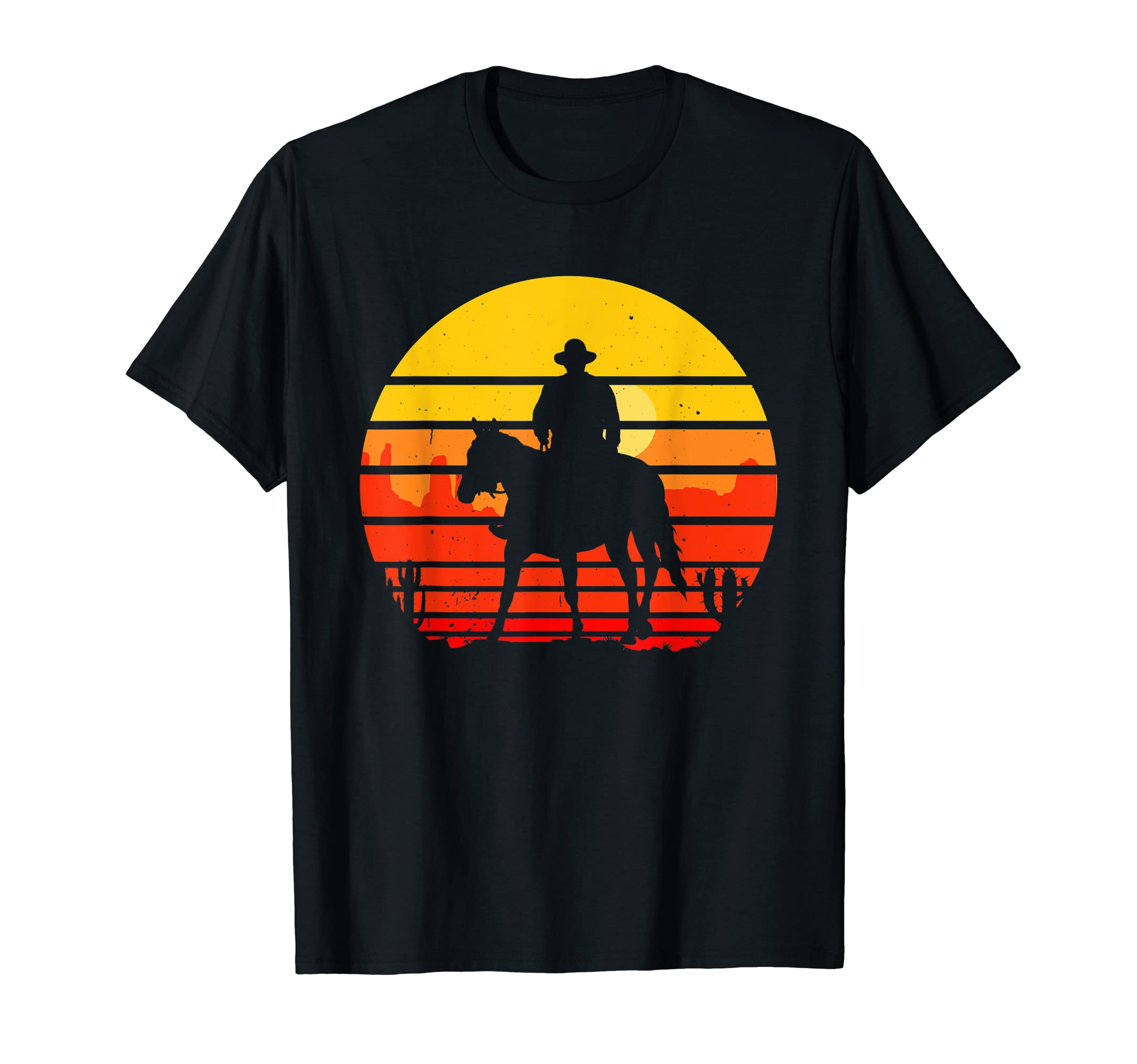 Horse Riding Cowboy Western Country T-Shirt - Custom Art Print Men Women - T-Shirt, Sweatshirt, Hoodie