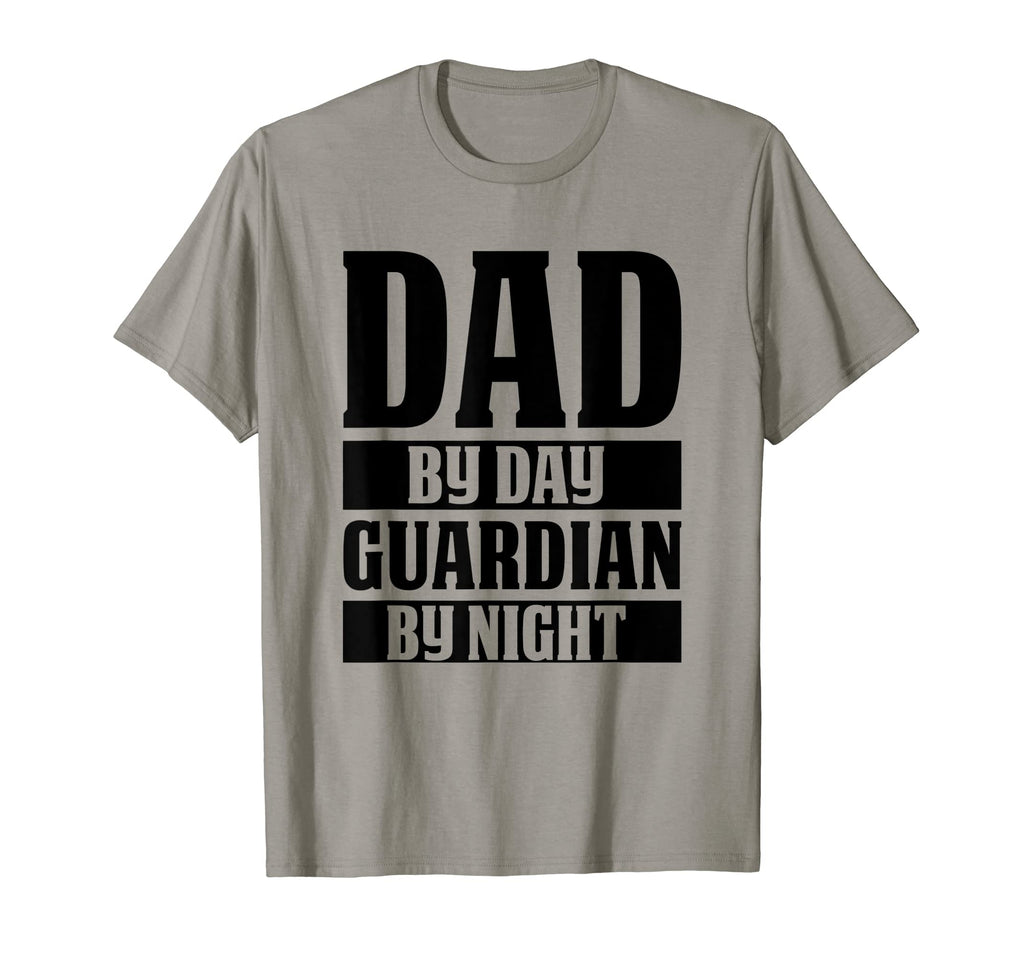 Dad Day Guardian Night Funny Mens Gamer T-Shirt - Minimalist Print Unisex - T-Shirt, Sweatshirt, Hoodie